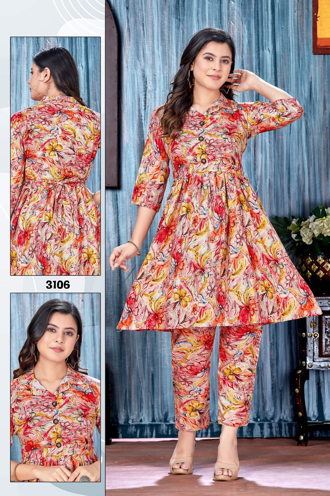 Shararat Vol 1 Rayon Printed Cord Set Kurti With Bottom Wholesale Market In Surat